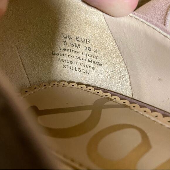 Sam Edelman Stillson Stacked Block Heels Suede Size 8.5 - Picture 5 of 7